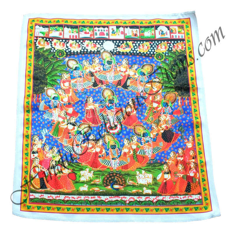 High Quality Satin Printed Pichwai (Backdrop)-Maharaas