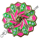 Gold Metal Meenakari Chakaradi (Toy) With Nang(Diamond)