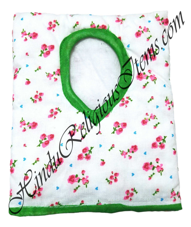 Chitraji Cotton White Cheent with Small Flower Printed Gadal (Sweater)