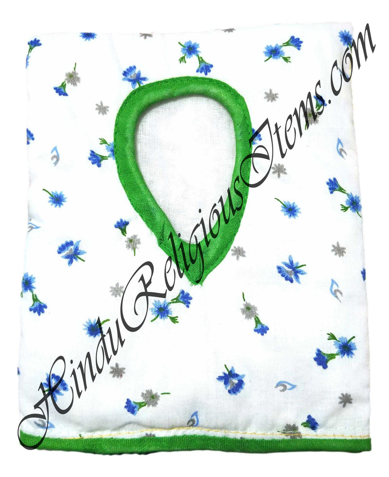 Chitraji Cotton White Cheent with Small Flower Printed Gadal (Sweater)
