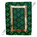 Chitraji Cotton Bandhani Vastra with Golden Lace (VCBGL-20)