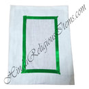 Chitraji Cotton white  Vastra With Satin Lace