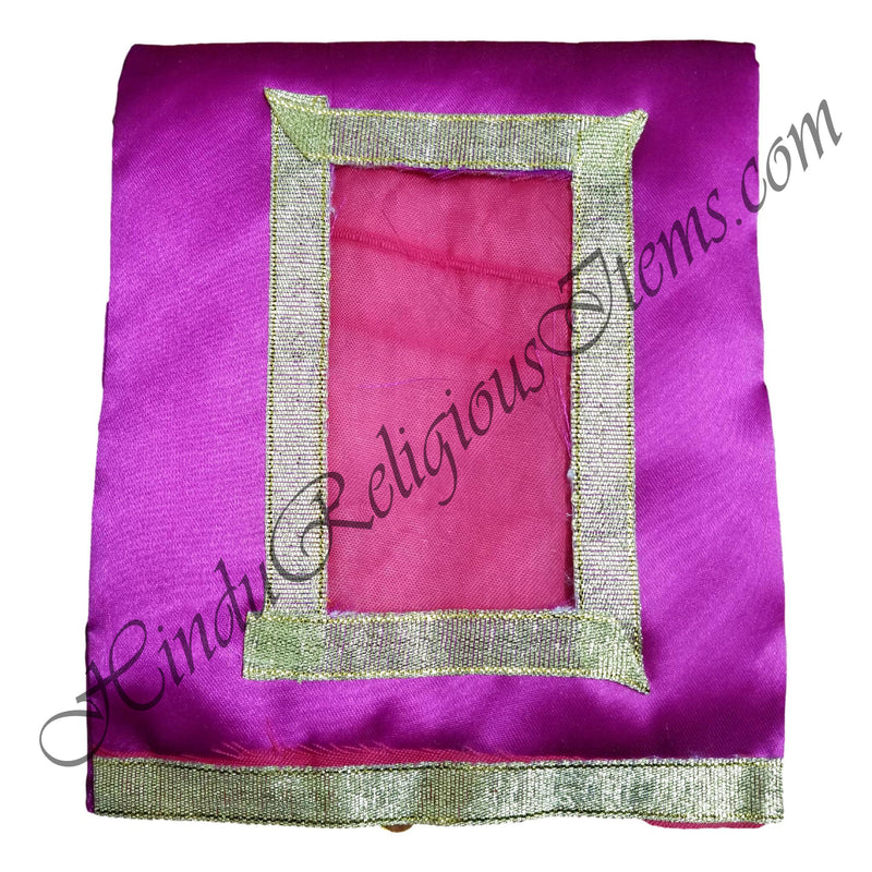 Chitraji Satin Padded Vastra With Golden Lace