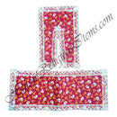 Lalan Cotton Cheent Coloured Chira Vastra With Net Lace