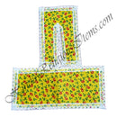 Lalan Cotton Cheent Coloured Chira Vastra With Net Lace