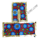 Lalan Slub Cotton Flower Design  Chira Vastra With Golden Lace