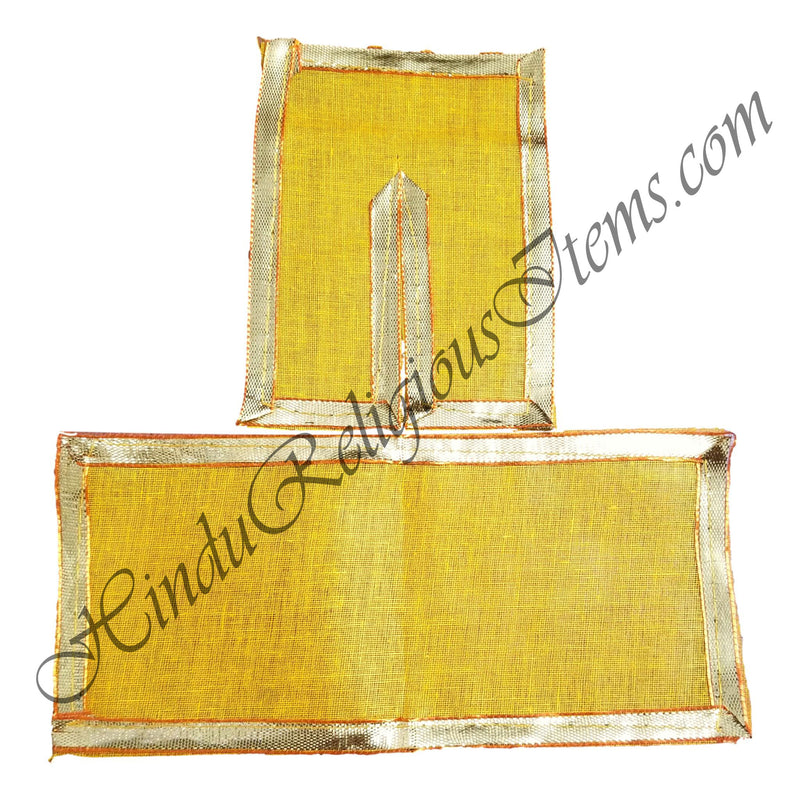 Lalan Cotton Chira Vastra With Golden Lace (VCCLG-55)