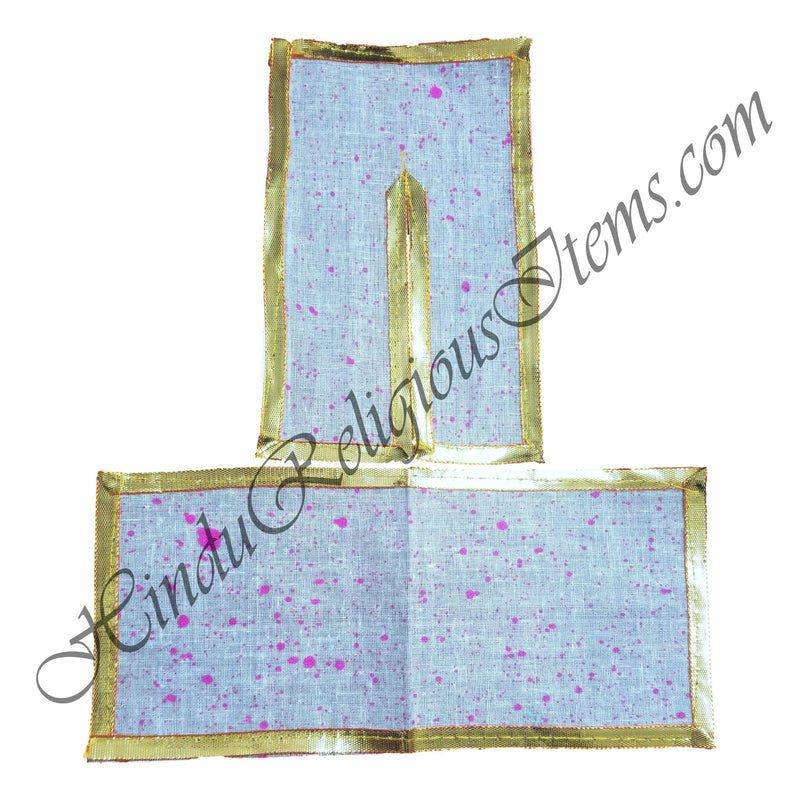 Lalan Cotton Vasanti / Chatna Chira Vastra With Golden lace (VCVCG-75)