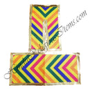 Lalan Cotton W Shape Multicolour Chira Vastra With Golden Lace.