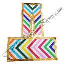 Lalan Cotton W Shape Multicolour Chira Vastra With Golden Lace.