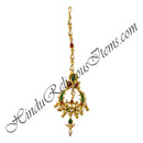 Golden Metal With Moti Tika Shringar Set