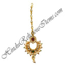Golden Metal With Moti Tika Shringar Set