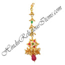 Golden Metal With Moti Tika Shringar Set