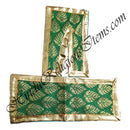 Lalan Brocade Golden Jhari Leaf Design Chira Vastra