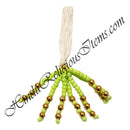 Coloured Moti (Pearl) Loom With Golden Moti