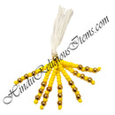 Coloured Moti (Pearl) Loom With Golden Moti