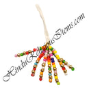 Coloured Moti (Pearl) Loom With Golden Moti