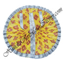 Lalan Chofuli Bandhani Round Vastra With Silver Jhari Lace (LCBRV)