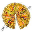 Lalan Brocade Round Vastra With Embroidery Design