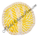 Lalan Cotton Leheriya Round Vastra With Silver Brocade/Net Lace