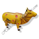 Coloured Chhapa Wali Gaay (Cow) Animal Fiber Swarup / Khilona