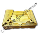 Wooden Folding Sinhasan With Pulling Tray For Bhog