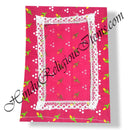 Chitraji Cotton Cheent Geomatric Design Vastra With Net Lace