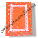 Chitraji Cotton Cheent Geomatric Design Vastra With Net Lace