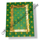 Chitraji Cotton Ek Dhari Bandhani Vastra With Golden Lace