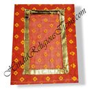 Chitraji Cotton Ek Dhari Bandhani Vastra With Golden Lace