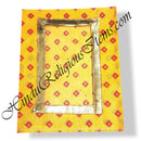 Chitraji Cotton Ek Dhari Bandhani Vastra With Golden Lace