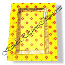 Chitraji Cotton Ek Dhari Bandhani Vastra With Golden Lace