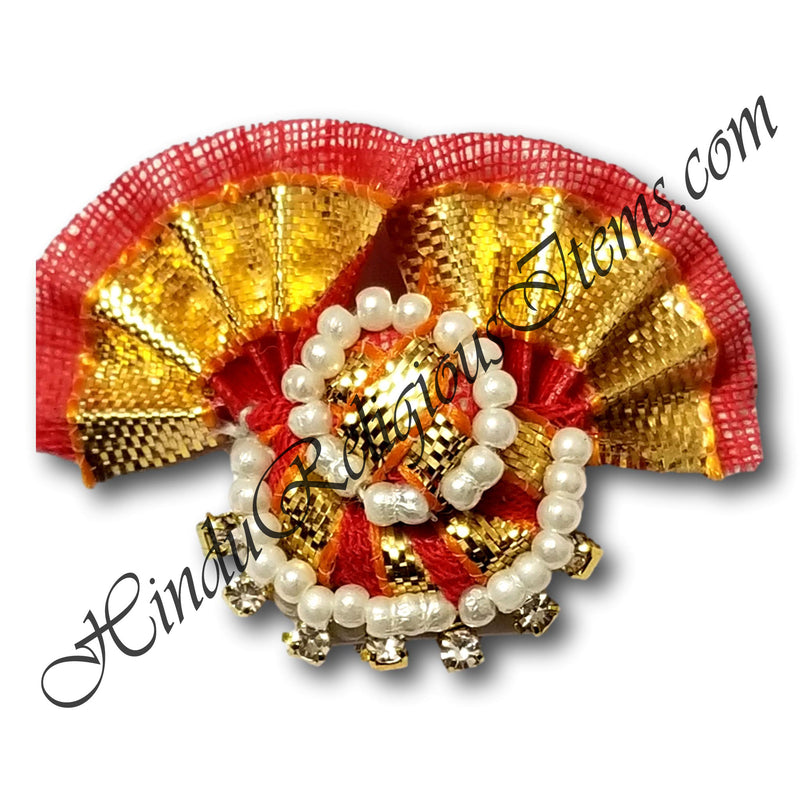 Cotton Paag Kalgi With Moti Decoration and Daimond Latkan