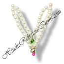 Premium Quality Two Layer White Moti Mala