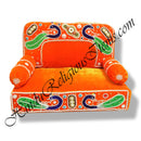 High-Quality Velvet Gadi Sinhasan With Embroidery Moti Work With Detachable Pithika