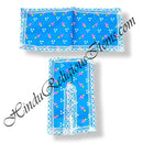 Lalan Cotton Cheent Traditional Geometric Print Coloured Chira Vastra With Net Lace