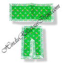 Lalan Cotton Cheent Traditional Geometric Print Coloured Chira Vastra With Net Lace