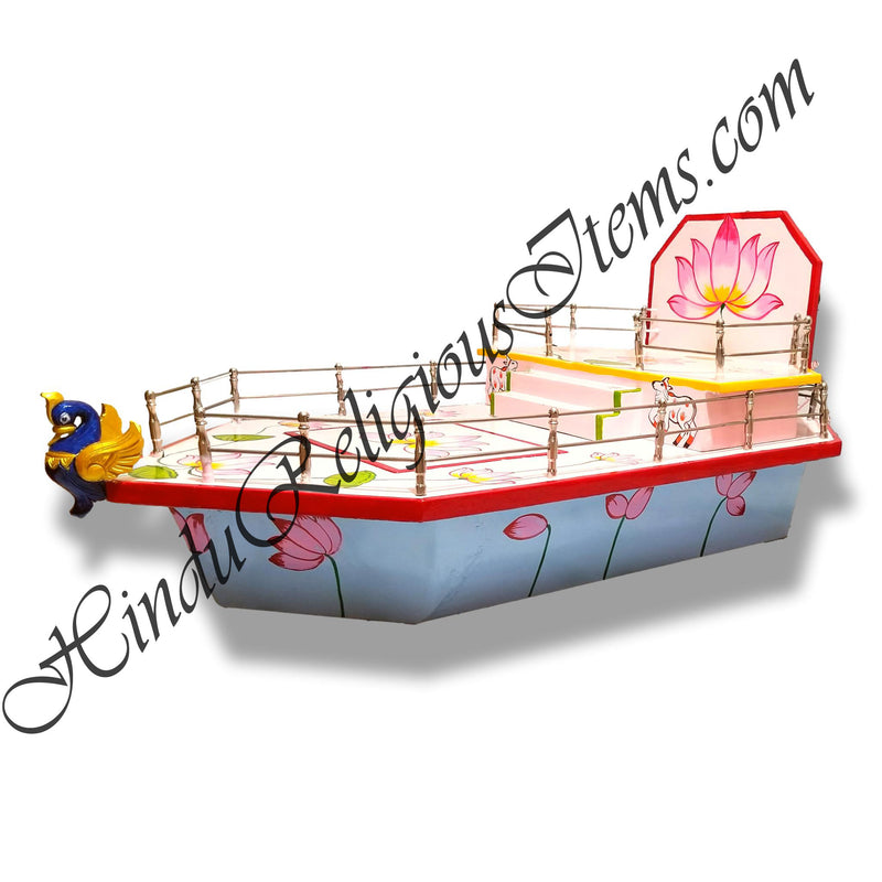 Custom Made Wooden Painted Boat (Naav)