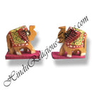 Wooden Colourd Khilona carving  (Animal Toys)