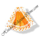 Chitraji Plain Cotton Taniya With Net Lace