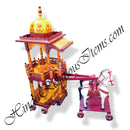 Sagwan Sankheda Style Rath With Horse