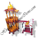 Sagwan Sankheda Style Rath With Horse