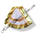 Chitraji Plain Cotton Taniya With Golden  Lace