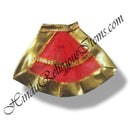 Chitraji Plain Cotton Taniya With Golden  Lace