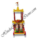 Premium Wooden Rath (Chariot) With Pair of Horses