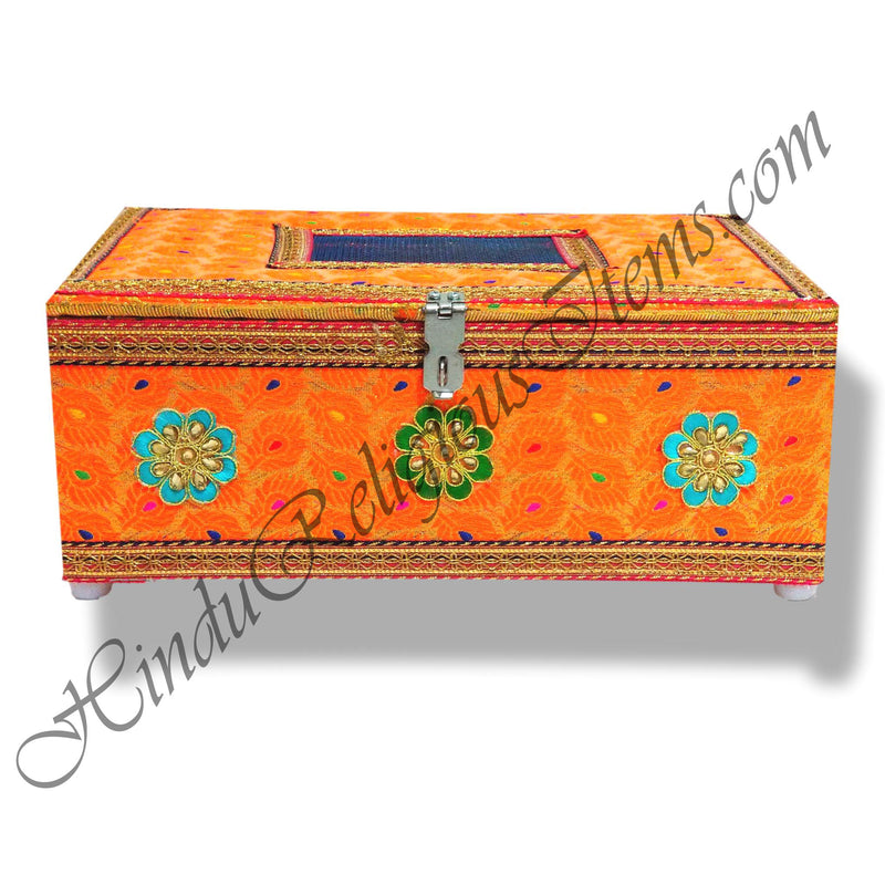 Fancy Wooden Jhapiji with Brocade Cover (Travel System)