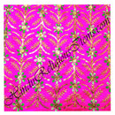 Saga Silk with Embroidery and Golden Tikki Floral Work Fabric/ Kapad [SSEGTF]