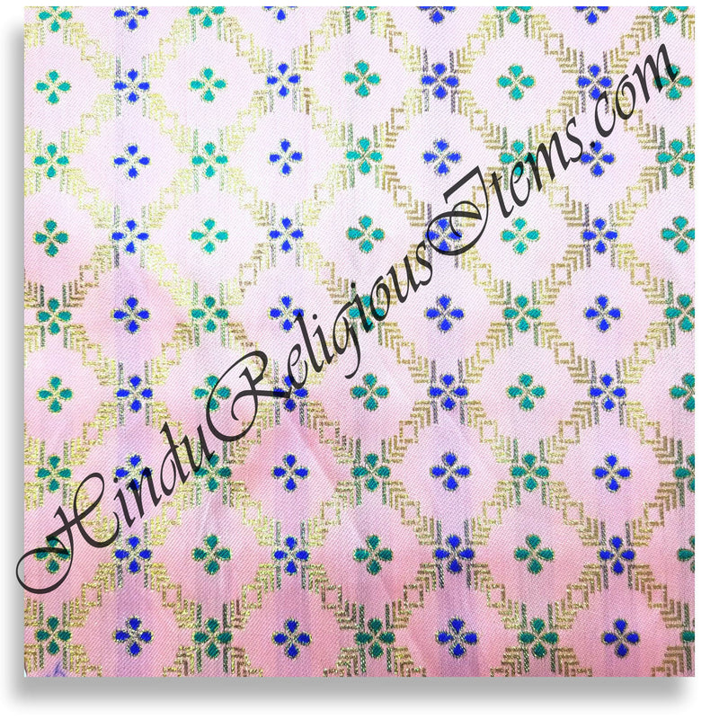 Brocade Jhari With Flower and Diamond Design Fabric/ Kapad [BJFDD]