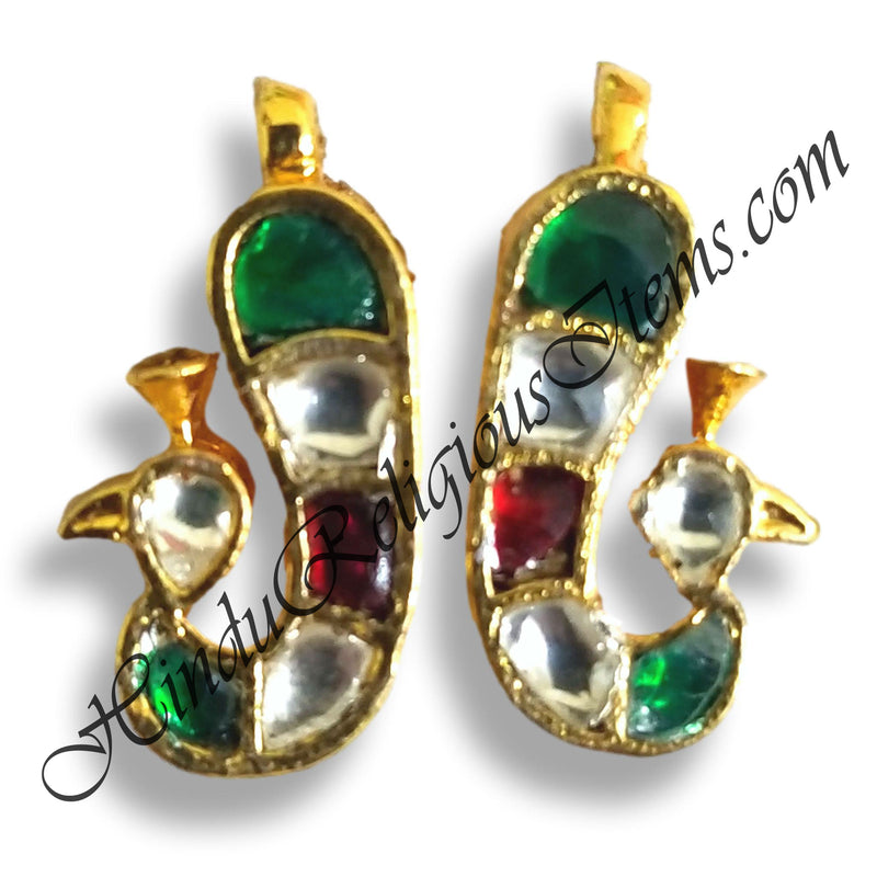 Premium Quality Kundan - Peacock Kundal