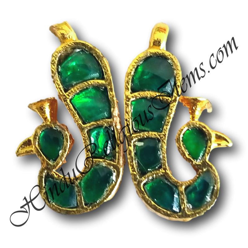 Premium Quality Kundan - Peacock Kundal